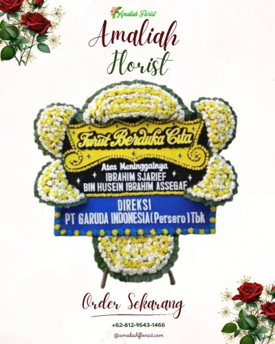 Papan Bunga Duka di Singosari Malang