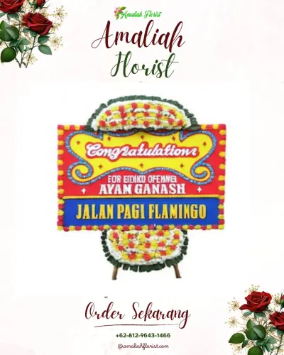Bunga Papan Congratulation di Singosari Malang